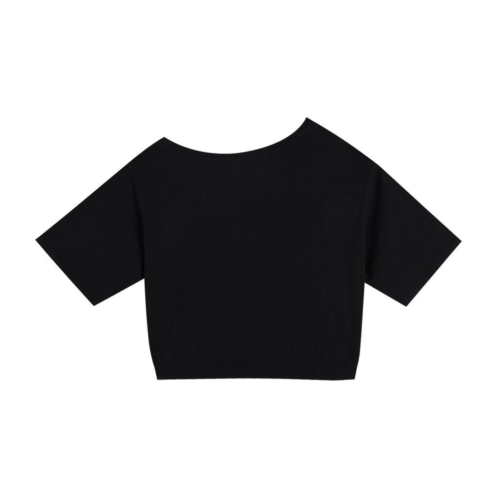 Asymmetric Shoulder Oversized Cheetah Star T-Shirt